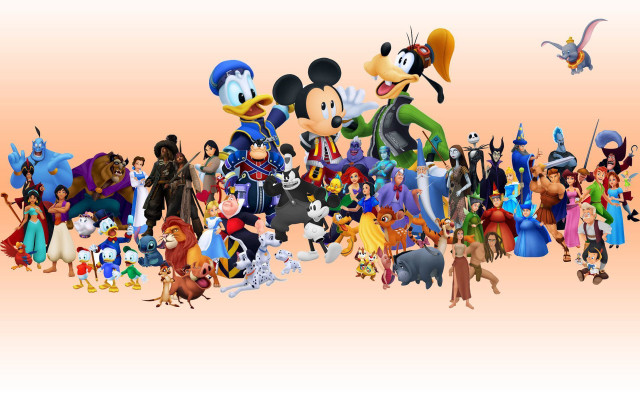 Cartoon characters group white background #9 free wallpaper - medium preview image