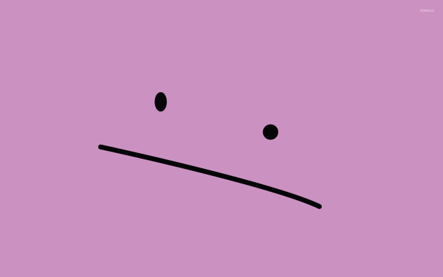 Sad face purple background black #2 free wallpaper - medium preview image