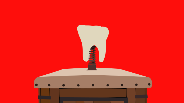 Tooth chimney red background red free wallpaper - medium preview image