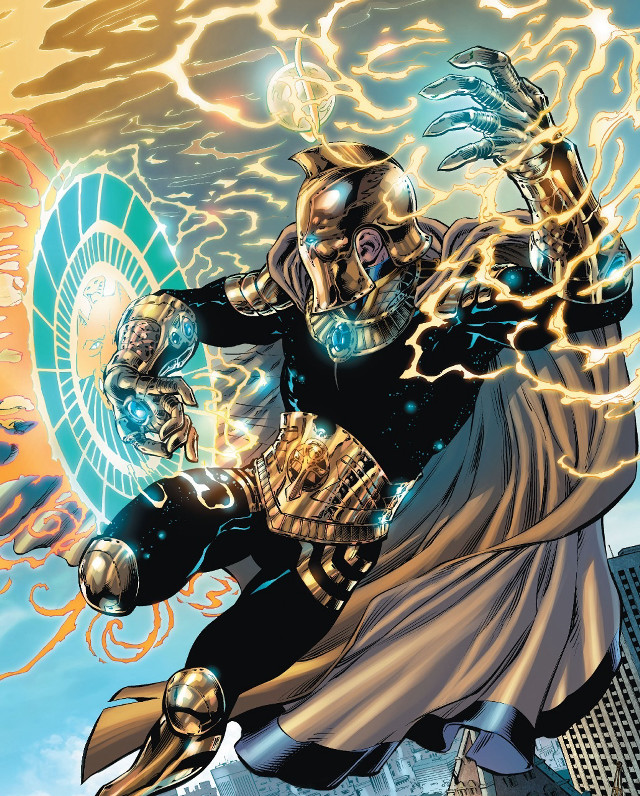 Man armor sword lightning bolt free wallpaper - medium preview image