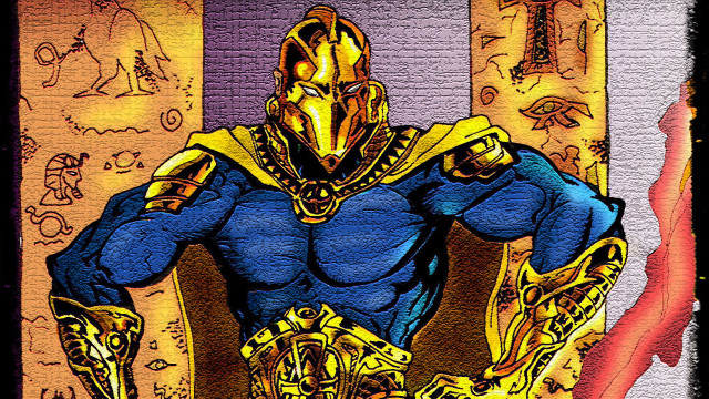 Man golden armor sword gold free wallpaper - medium preview image
