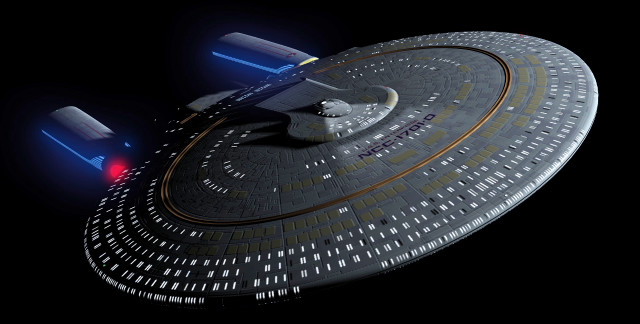 Star trek ship lights red free wallpaper - medium preview image