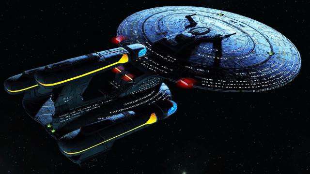 Spaceship lights dark space stars free wallpaper - medium preview image