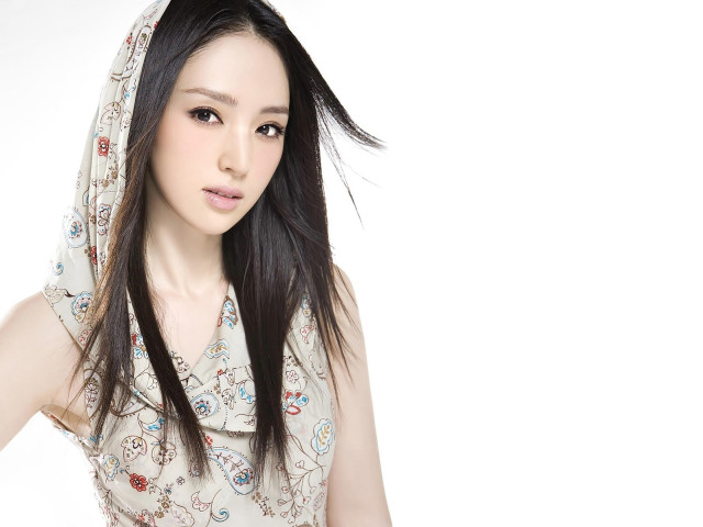 Woman long hair white dress #13 free wallpaper - medium preview image