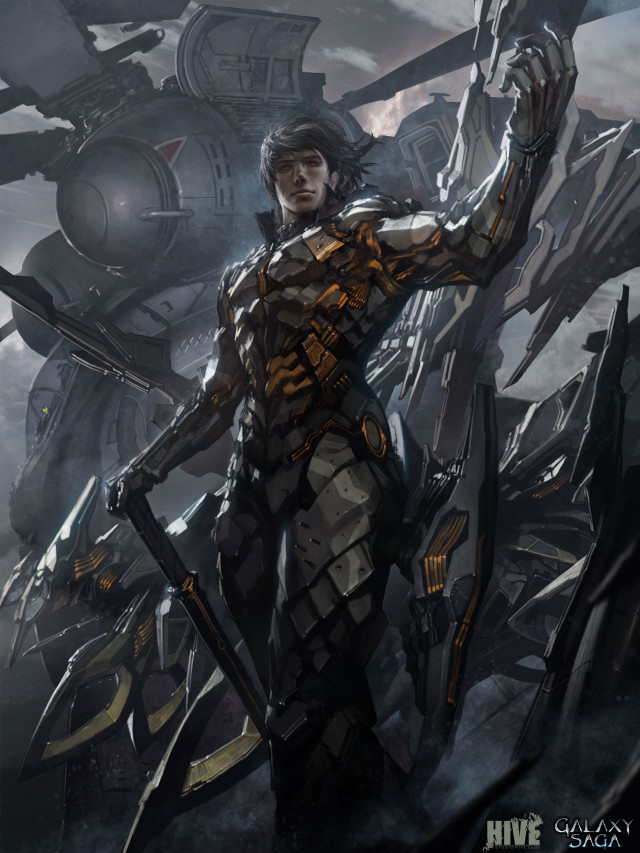 Man holding sword giant robot free wallpaper - medium preview image