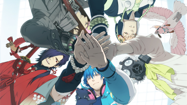 Anime characters circle hands up free wallpaper - medium preview image