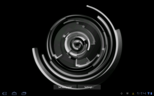 Circular object black white background free wallpaper - medium preview image