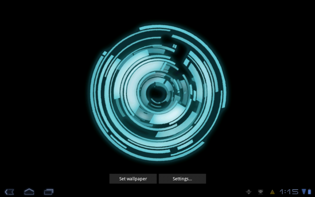 Black screen blue light white free wallpaper - medium preview image