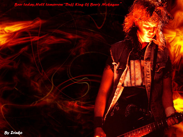 Man guitar fire background caption free wallpaper - medium preview image