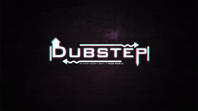 Dubstep dark background white letters free wallpaper - medium preview image