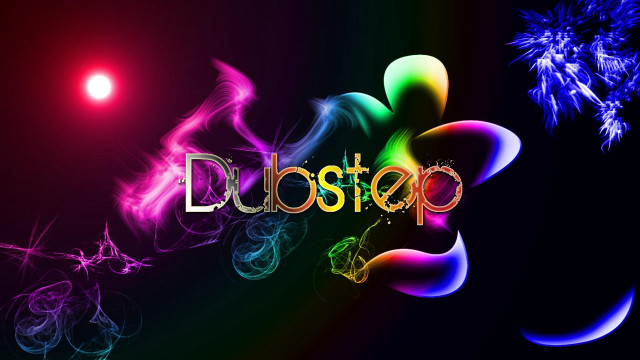 Dubstep colorful text black background free wallpaper - medium preview image