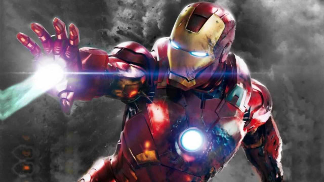 Man suit glowing arm light free wallpaper - medium preview image