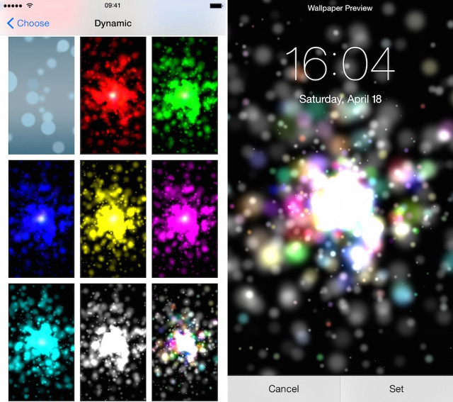 Phone clock colorful christmas snow free wallpaper - medium preview image
