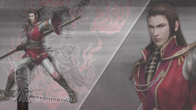 Man red outfit sword dragon free wallpaper - medium preview image