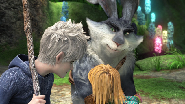 Boy rabbit forest swing set free wallpaper - medium preview image
