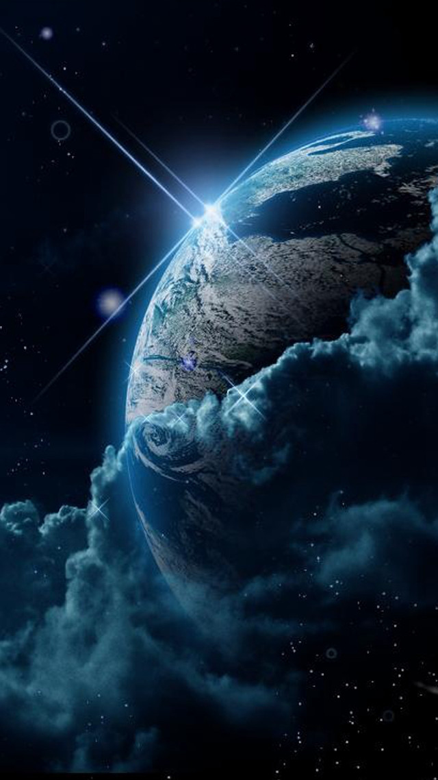 Earth space view bright star #3 free wallpaper - medium preview image