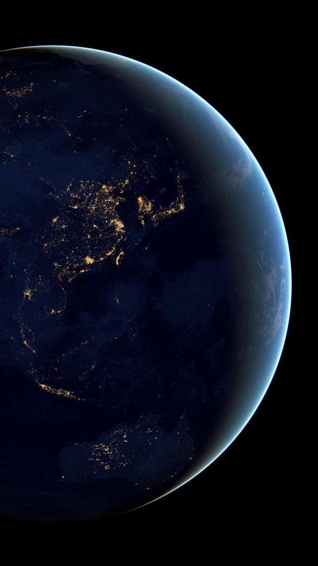 Earth night space view from free wallpaper - medium preview image