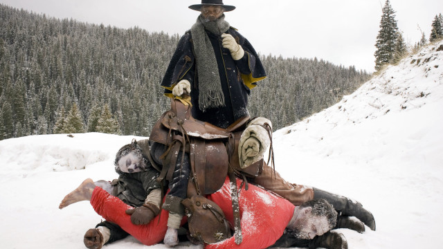 Statue man horse snow dog free wallpaper - medium preview image