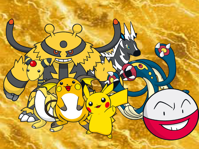 Pokemon group golden background cat free wallpaper - medium preview image