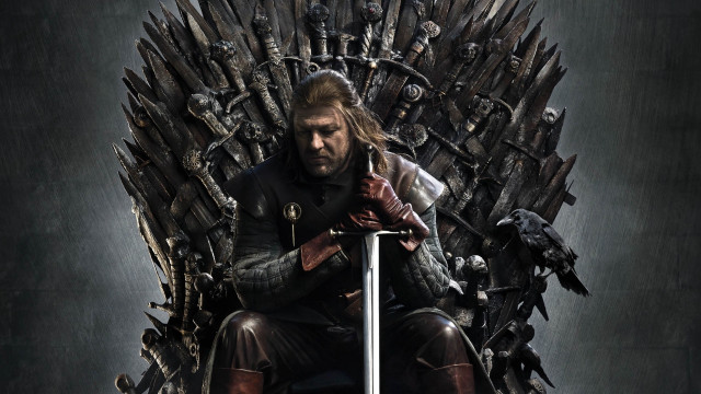 Man sitting iron throne sword #2 free wallpaper - medium preview image