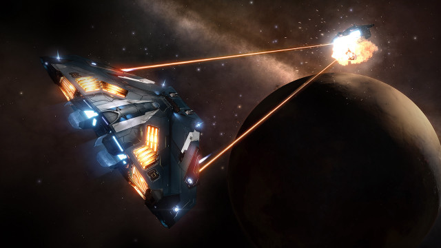 Spaceship shooting rocket air planet free wallpaper - medium preview image