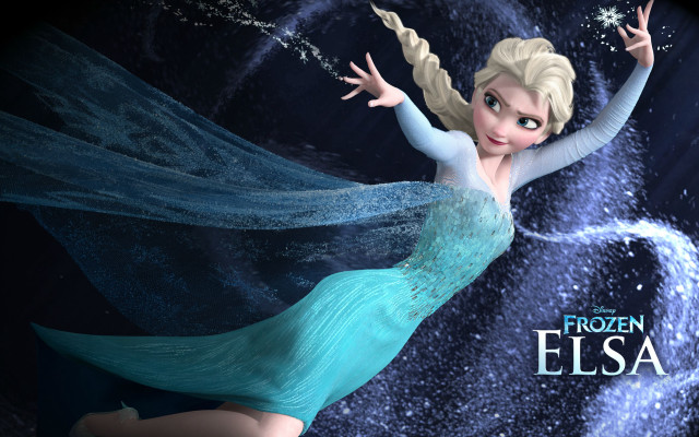 Frozen princess flying aurora starry free wallpaper - medium preview image
