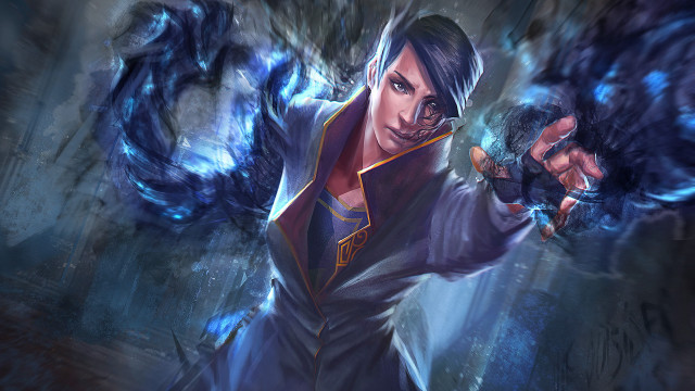 Man holding gun demon background free wallpaper - medium preview image