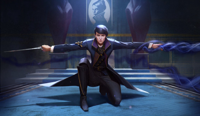 Man suit tie sword kneeling free wallpaper - medium preview image