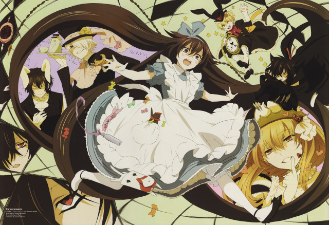 Anime girls bed hair wind free wallpaper - medium preview image