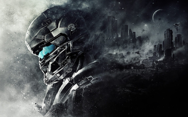Sci fi robot futuristic city free wallpaper - medium preview image
