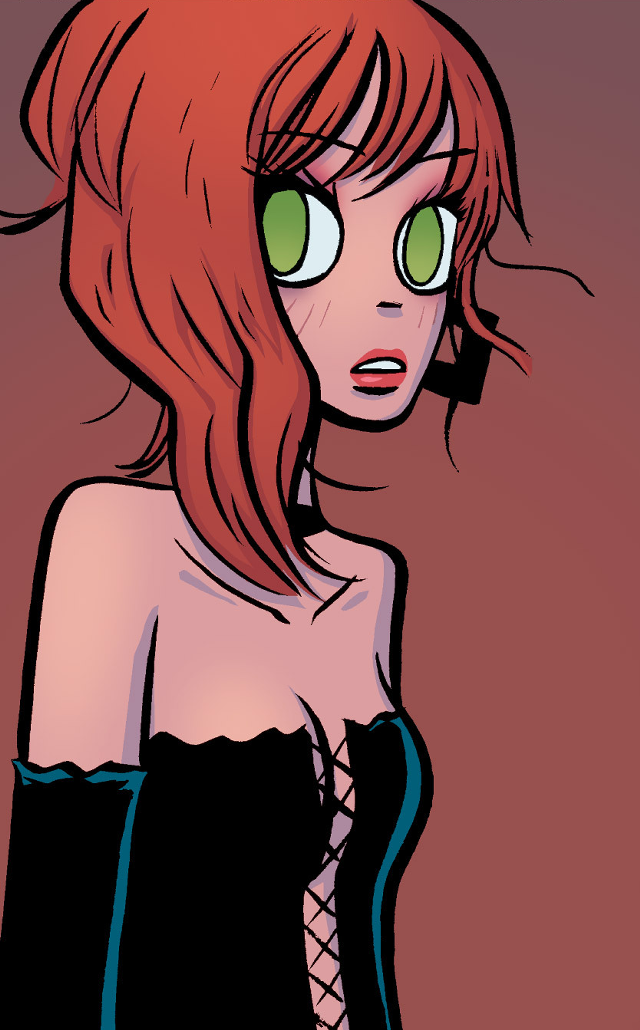 Woman green eyes black dress free wallpaper - medium preview image