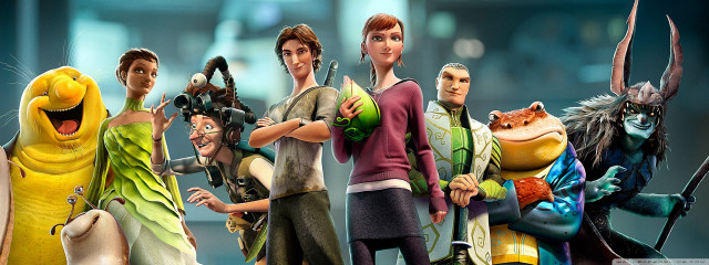 Animated characters photo booth building free wallpaper - medium preview image