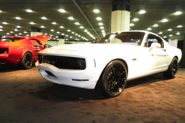 White car garage red car free wallpaper - medium preview image