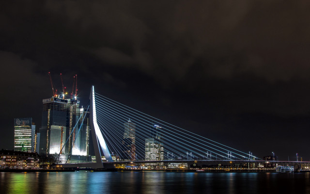 Bridge water city night lights #32 free wallpaper - medium preview image