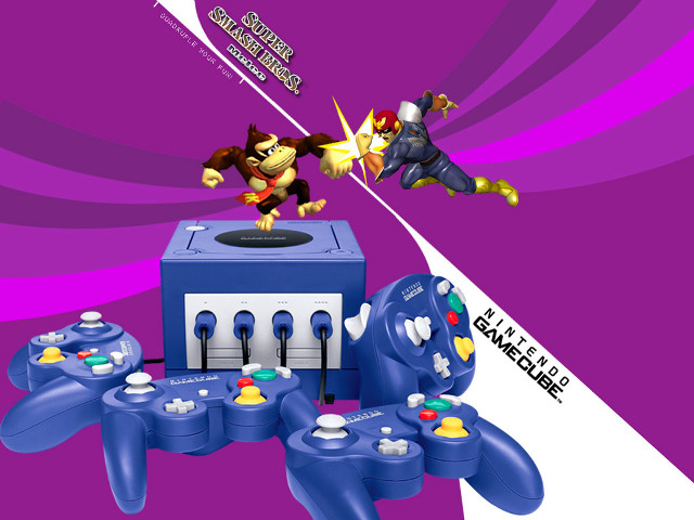 Nintendo wii game controllers cartoon free wallpaper - medium preview image