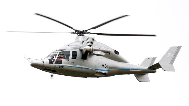 Helicopter flying sky person cockpit free wallpaper - medium preview image
