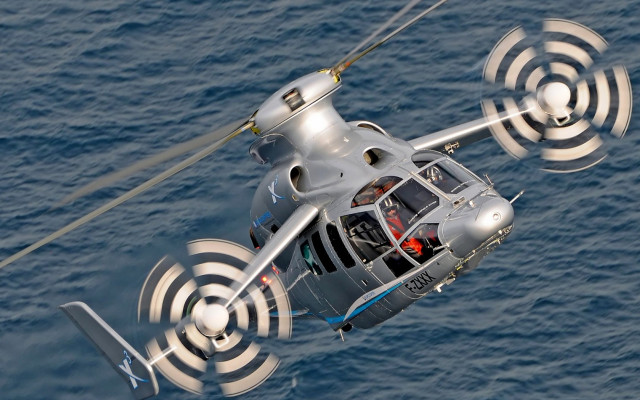 Helicopter ocean camera propeller flying free wallpaper - medium preview image