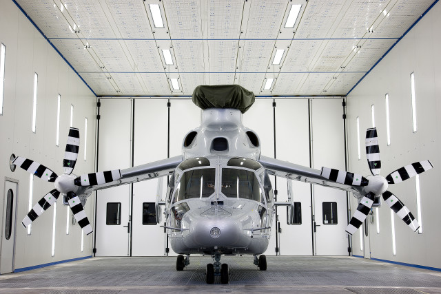 Helicopter hangar parked checkered flag free wallpaper - medium preview image