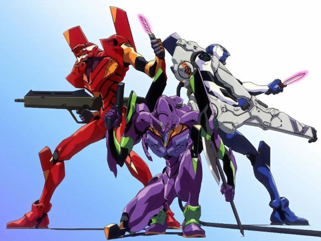 Three robots guns action poses free wallpaper - medium preview image