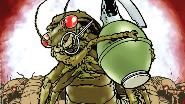 Giant alien gas can knife free wallpaper - medium preview image