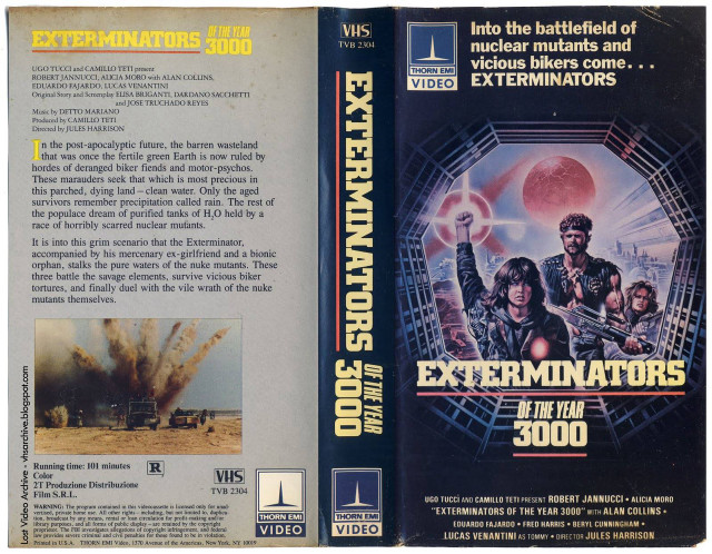 Exterminators vhs cover retrofuturism 8k free wallpaper - medium preview image