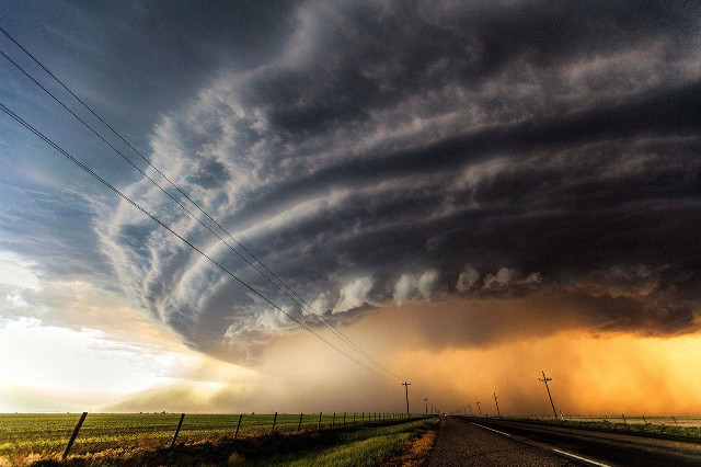 Storm cloud rural road distance free wallpaper - medium preview image