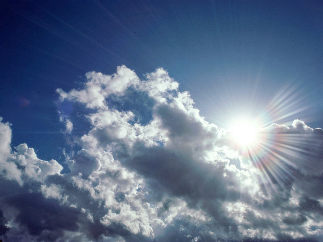 Plane flying sky sun shining free wallpaper - medium preview image