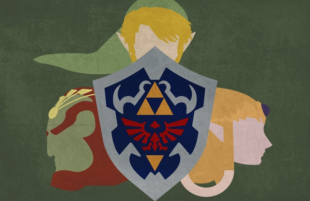 Couple people shield back zelda free wallpaper - medium preview image