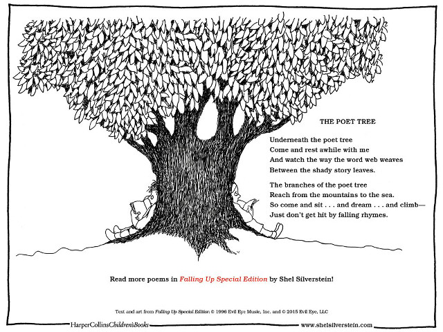Tree leaves poem below it free wallpaper - medium preview image