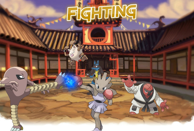 Cartoon fighting game characters building free wallpaper - medium preview image