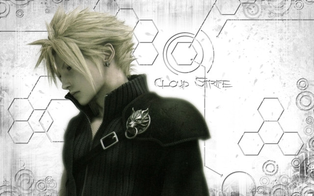 Blonde man black jacket honeycomb free wallpaper - medium preview image