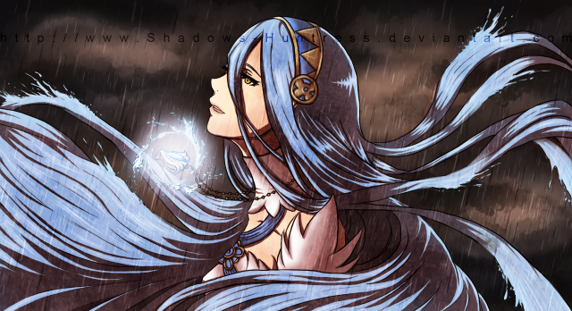 Woman long hair crown rain free wallpaper - medium preview image