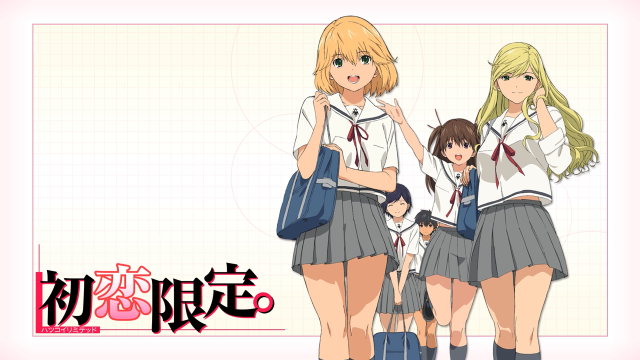 Girls school uniforms backpacks standing free wallpaper - medium preview image