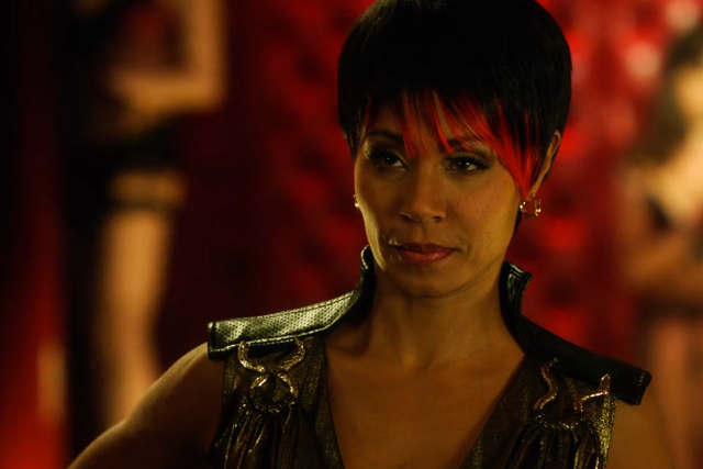 Redhair blacktop stage afrofuturism portrait free wallpaper - medium preview image